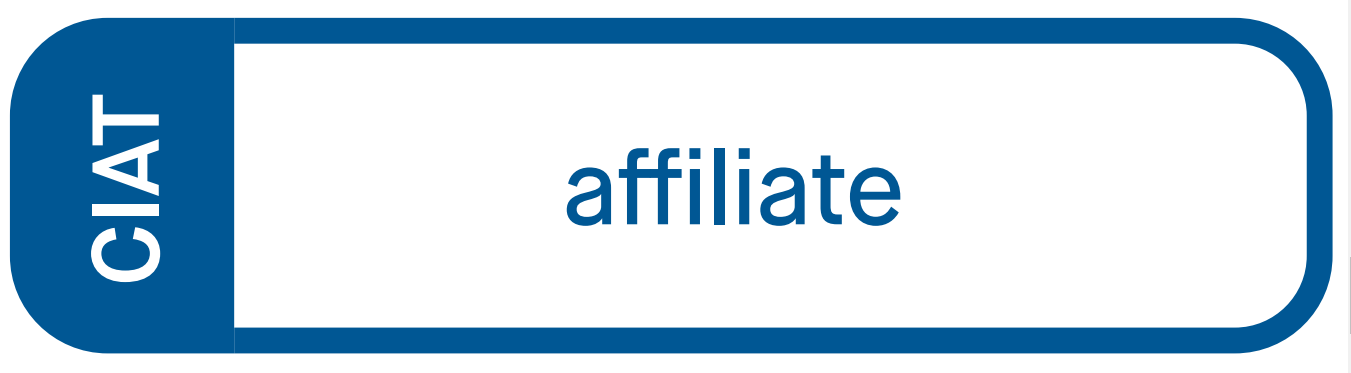 CIAT affiliate logo in blue and white